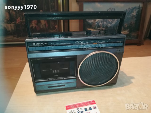 hitachi ретро касетофон 0703211839, снимка 4 - Радиокасетофони, транзистори - 32075036