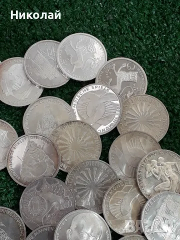41 броя сребърни, юбилейни монети по 10 дойче марки 1972-1996г. ФРГ по избор, снимка 5 - Нумизматика и бонистика - 49775589