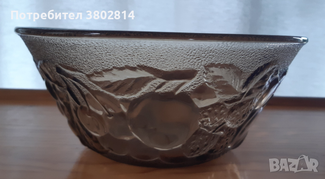 Италианска стъклена купа, снимка 6 - Декорация за дома - 44597106