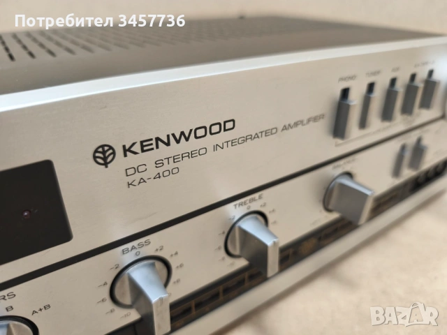 Винтидж Японски Стерео Усилвател Kenwood KA-400, снимка 14 - Ресийвъри, усилватели, смесителни пултове - 53105120