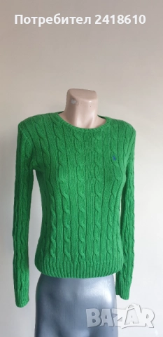POLO Ralph Lauren Cable Pima Cotton Size M НОВО! ОРИГИНАЛ! Дамски Пуловер!, снимка 13 - Блузи с дълъг ръкав и пуловери - 52794242