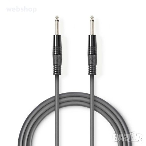 Професионален кабел за китара/синтезатор Nedis, MONO, 6,3mm JACK(м), 5 метра, снимка 1 - Други - 42930050
