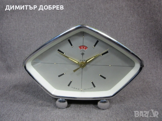 СТАР РЕТРО СОЦ НАСТОЛЕН МЕХАНИЧЕН ЧАСОВНИК БУДИЛНИК POLARIS CHINA