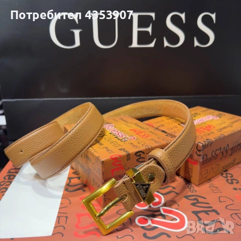  Колани GUESS естествена кожа, снимка 6 - Колани - 53925990