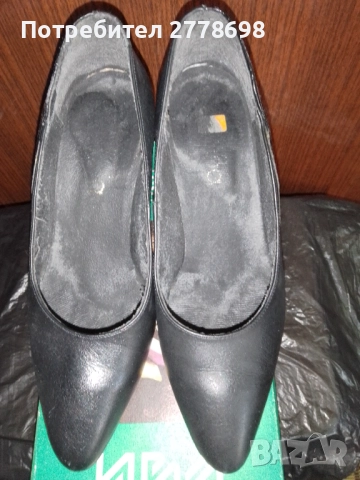 БЪЛГАРСКИ ОБУВКИ-ЕСТЕСТВЕНА КОЖА-ФИРМА"ИВА" РАЗМЕР-37, снимка 9 - Дамски обувки на ток - 52402742