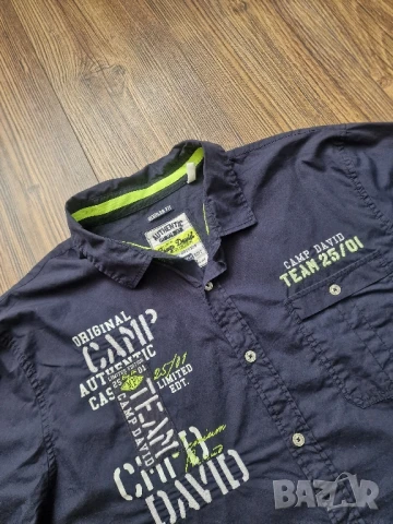 Страхотна мъжка риза CAMP DAVID размер XL, снимка 7 - Ризи - 50669859