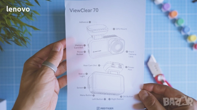 4K видеорегистратор Redtiger ViewClear 70, снимка 5 - Аксесоари и консумативи - 51923719