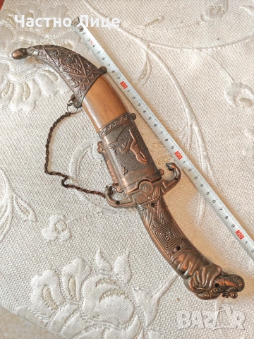 Султански Мюсюлмански Нож Кама Ятаган Острие, снимка 2 - Антикварни и старинни предмети - 53960902