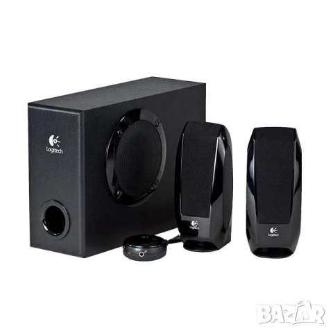 Тонколони Logitech S220, 2.1, 17W, 3.5mm jack, черни - subwoofer + 2 satellites HiFi