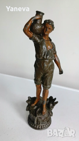 Френски, антикварни скулптури на водоносци от края на XIX век. в стил Ар Нуво. , снимка 16 - Статуетки - 54065601