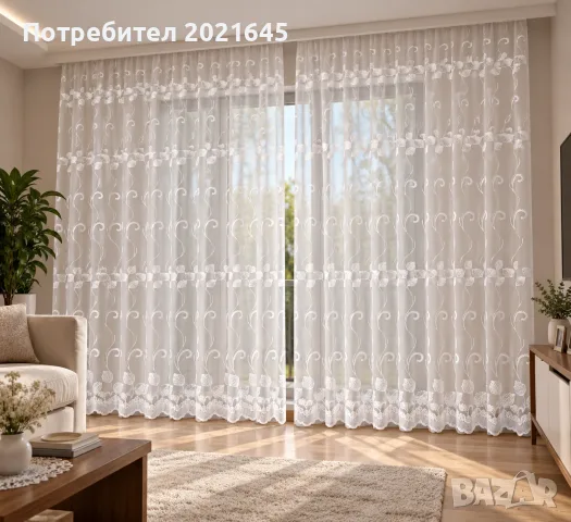 Пердета 2 броя в комплект, снимка 3 - Пердета и завеси - 56513926
