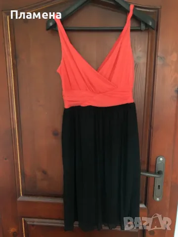 Рокля м л от Англия черно и карал 