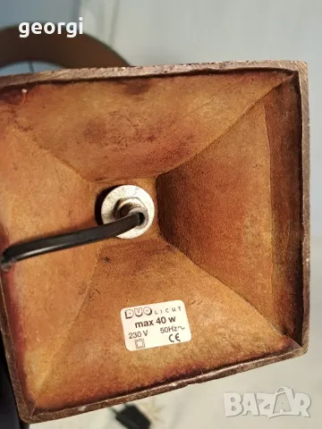 лампа с бронзов пиедестал 23/6, снимка 10 - Настолни лампи - 49663415