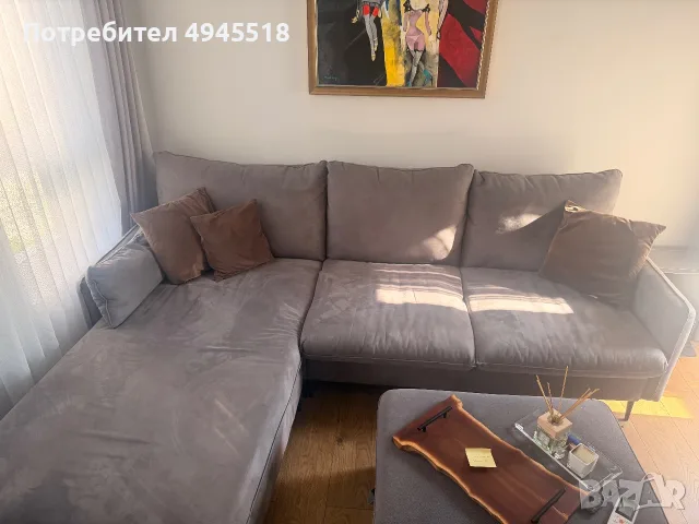 Ъглов диван за хол, снимка 2 - Дивани и мека мебел - 56023058