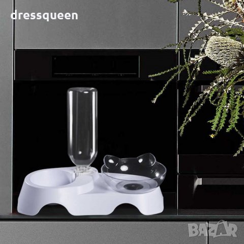 2744 Двоен диспенсър за храна и вода за котки, снимка 5 - Други - 30368258