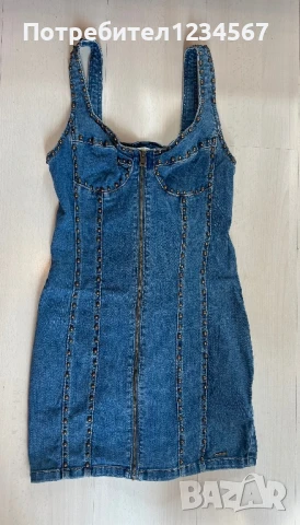 Нова оригинална рокля GUESS- деним реална цена 500 лв, снимка 7 - Рокли - 51220158
