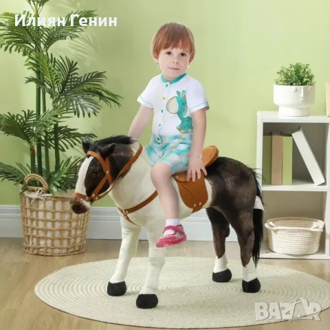 AIYAPLAY Люлеещ се кон със звукови ефекти, снимка 2 - Плюшени играчки - 55829913