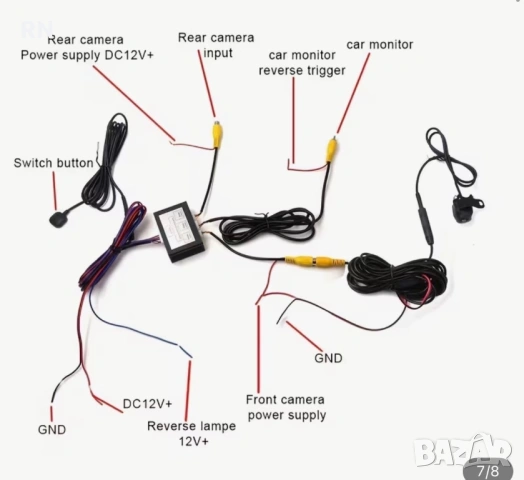 Ръчен конвертор за предна и задна камера ., снимка 2 - Аксесоари и консумативи - 54180925