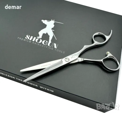 Японска стоманена ножица Shogun Ergo Premium 440C - Професионална фризьорска ножица, 5 инча, снимка 2 - Друго оборудване - 47331927