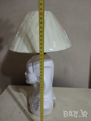 порцеланова нощна лампа в стил арт деко, снимка 2 - Настолни лампи - 42696878