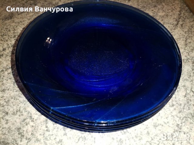 Уникален син комплект за хранене , снимка 4 - Сервизи - 40167598