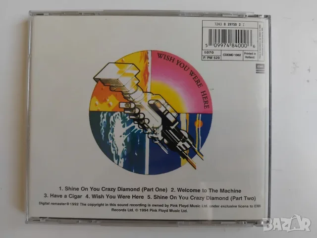 Pink Floyd – Wish You Were Here - матричен диск музика, снимка 2 - CD дискове - 56121500