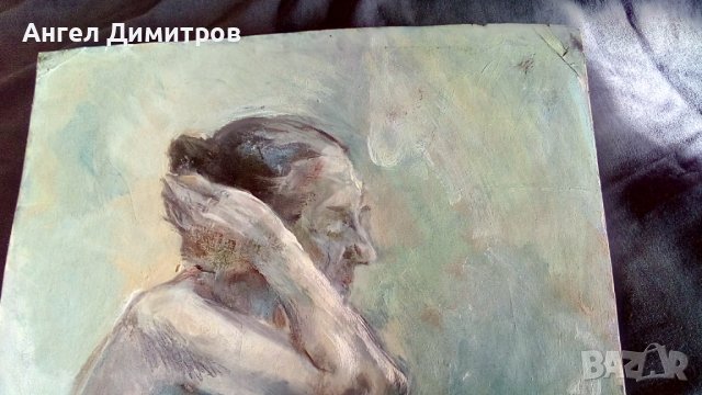 Манол Панчовски маслена картина голо женско тяло , снимка 9 - Картини - 38545546