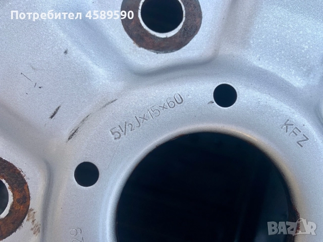4бр.Оригинални железни джанти 15цола 5x160 за Ford Transit(2000-2024), снимка 11 - Гуми и джанти - 51808329