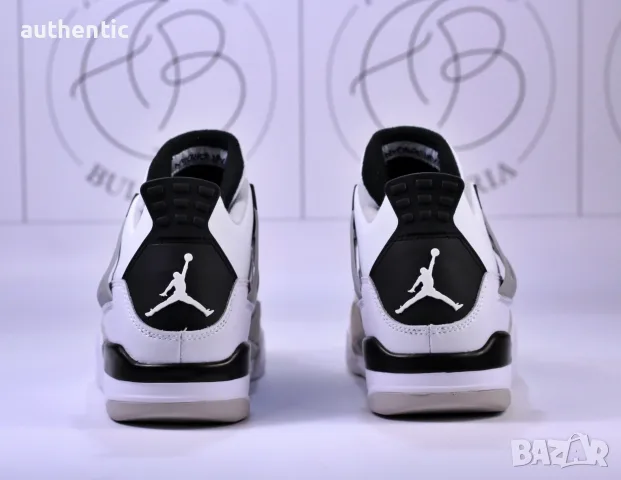 Nike Air Jordan Retro 4 Military Black Мъжки Дамски Маратонки, снимка 7 - Маратонки - 56207626