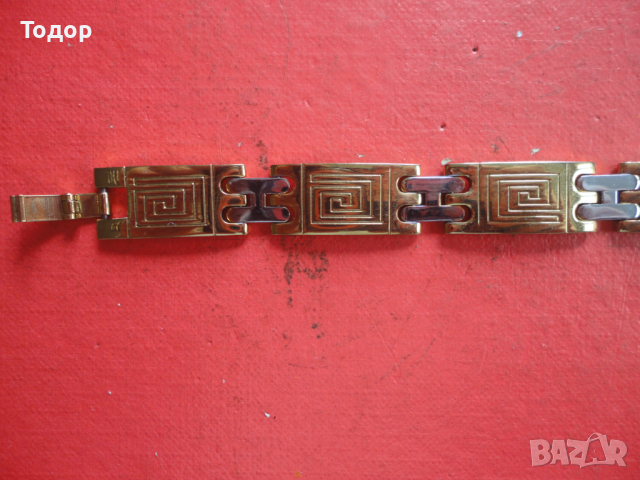 Невероятна позлатена гривна , снимка 3 - Гривни - 44733886