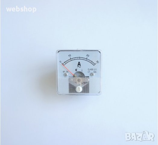 Амперметър AC директен 30A Ф44mm, снимка 1 - Други инструменти - 39401971