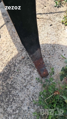 Стол винтидж- метал и дърво, снимка 8 - Столове - 51720346