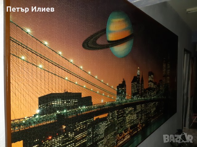 Огромен пъзел 12 000 части, залепен, снимка 3 - Декорация за дома - 30740498