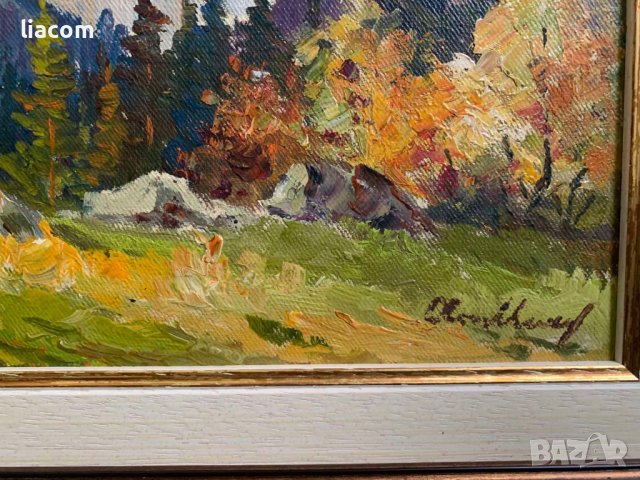 АТАНАС МИХОВ (1879-1975) масло, платно, снимка 4 - Картини - 39443121