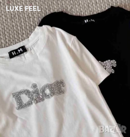 Дамска Тениска с Камъни ⚜️, снимка 2 - Тениски - 53179576
