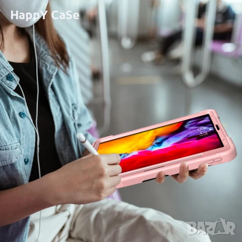 Apple iPad Pro / Air / 11" 13" / 2024 / 2025 / Трислоен удароустойчив кейс калъф за таблет, снимка 10 - Таблети - 50906592
