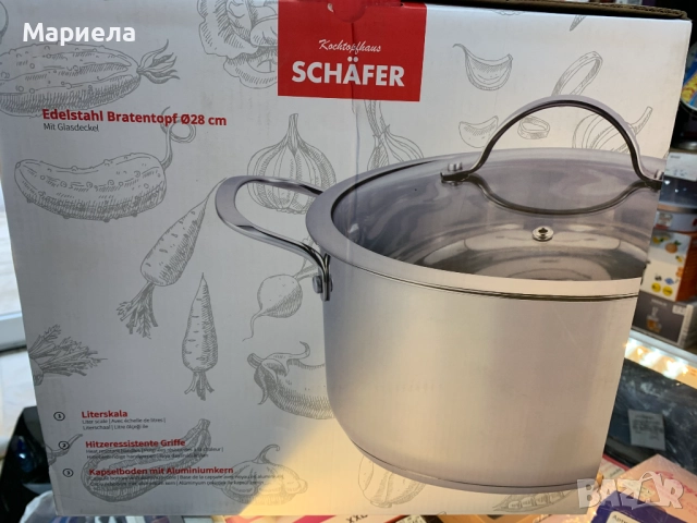 НОВА Немска Тенджера 28 см. / 8 литра