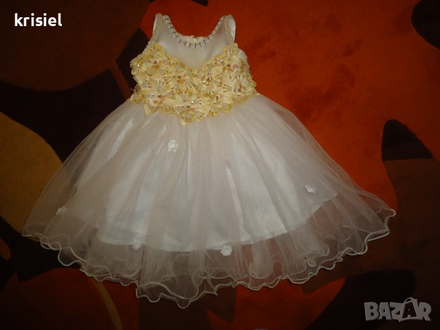 ЗА КРЪЩЕНЕ КРАСИВА РОКЛЯ--1 ГОДИНКА