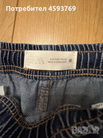 Детски дънки ZARA, размер 134 см, снимка 2 - Детски панталони и дънки - 52325251