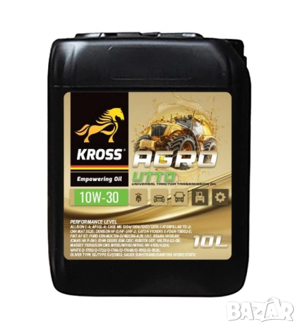 Хидро Трансмисионно универсално масло KROSS AGRO UTTO 10W30 10л