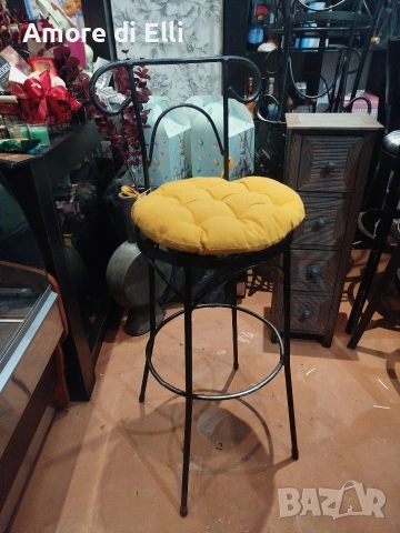 Комплект 4 бр. масивни бар столове от ковано желязо – Вечен модел , снимка 3 - Столове - 53939539