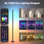 Нова Интерактивна Подова Лампа с Апликация - 16M Цветове, 300+ Режима, снимка 5