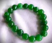Мъниста изумруд, Замбия, оформени като гривна, снимка 1
