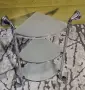 стъклена ъглова етажерка за баня , снимка 3