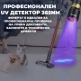 Професионален мощен ръчен ув фенер 365nm UV за камъни фалшиви пари печати акумулаторен USB zoom, снимка 2