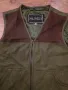 huntly mens lether vest - естествена кожа мъжки ловен елек 2ХЛ, снимка 6