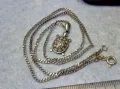 ФИГУРАЛЕН СКЪПОЦЕНЕН СРЕБЪРЕН МЕДАЛЬОН КОСТЕНУРКА СРЕБЪРНА ВЕРИЖКА КОЛИЕ РОДИРАНО СРЕБРО 925 47539, снимка 9