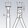 Knipex челни резачки за електроника и фина механика 115 мм, KN6402115  Германия, снимка 9