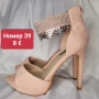 РАЗПРОДАЖБА на стилни дамски обувки на ток номер 39 , снимка 15