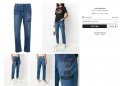 Love Moschino logo print straight-leg jeans Sz 31, снимка 1